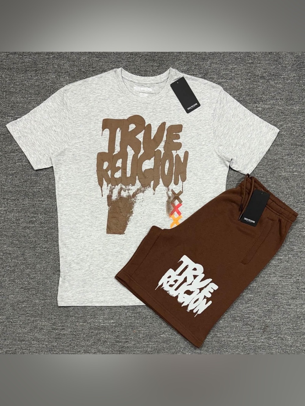 3X True Religion Shorts Set